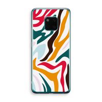 Colored Zebra: Huawei Mate 20 Pro Transparant Hoesje