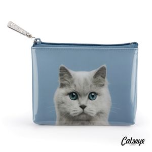 Catseye London Cat On Blue Pouch