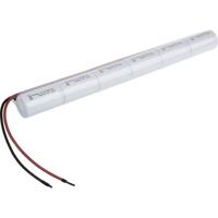 Mexcel Inline L1x6 Accupack Aantal cellen: 6 Batterijgrootte: D (mono) Geschikt voor hoge temperaturen, Kabel, Flat-top NiCd 7.2 V 4000 mAh