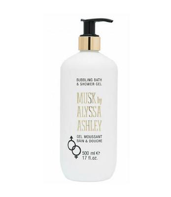 Alyssa Ashley douche met pomp musk 500ml unisex
