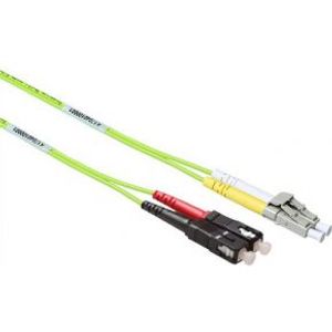ACT 1,5 meter LSZH Multimode 50/125 OM5 glasvezel patchkabel duplex met LC en SC connectoren