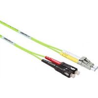 ACT 1,5 meter LSZH Multimode 50/125 OM5 glasvezel patchkabel duplex met LC en SC connectoren