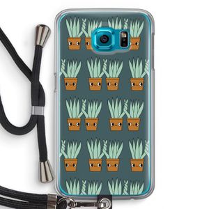 Sansevieria: Samsung Galaxy S6 Transparant Hoesje met koord