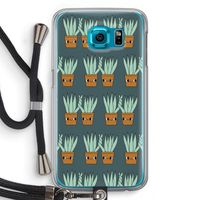 Sansevieria: Samsung Galaxy S6 Transparant Hoesje met koord
