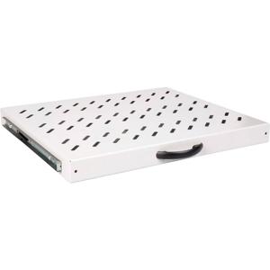 ROLINE 19-inch plank 1 U , Uitschuifbaar 350mm diep 25 kg grijs