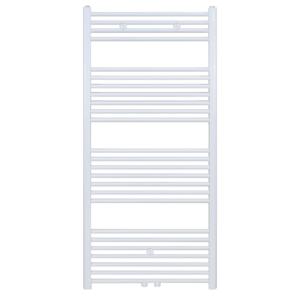 Handdoekradiator Belrad | 140x60 cm | Midden aansluiting | 754 watt | Wit