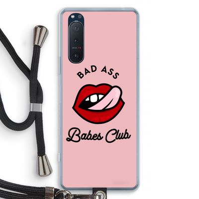 Badass Babes Club: Sony Xperia 5 II Transparant Hoesje met koord