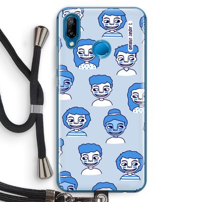 Gezichtjes: Huawei P20 Lite Transparant Hoesje met koord