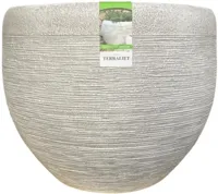 Terraliet bloempot 51x40cm wit