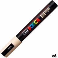 Acrylverfmarkeerder POSCA PC-5M Beige 1,8-2,5 mm (6 Stuks)