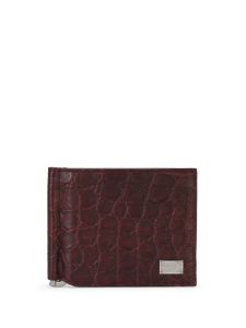 Dolce & Gabbana portefeuille pliant en cuir - Rouge