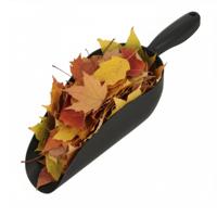 Dakgootschep - kunststof - donker grijs - handschep - schepje - 33 cm