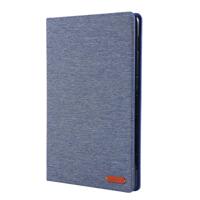 Voor Huawei MediaPad M6 10 8 doek Teature horizontale Flip PU lederen draagtas met met houder & kaartsleuven (Deep Blue)