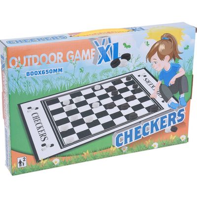 Free And Easy Damspel Junior 80 X 65 Cm Vilt Zwart/wit