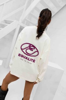 Equalité Arid Longsleeve T-Shirt Dames Gebroken Wit/Paars - Maat XS - Kleur: Gebroken WitPaars | Soccerfanshop