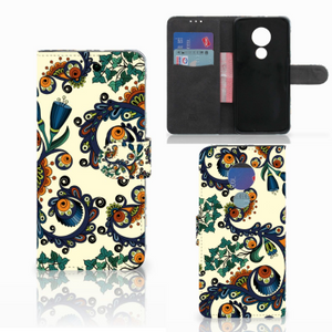 Wallet Case Motorola Moto G7 Power Barok Flower