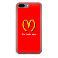 I'm lovin' you: iPhone 8 Plus Transparant Hoesje