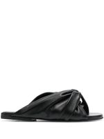 JW Anderson sandales à ornements métalliques dorés - Noir