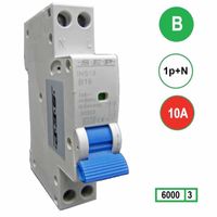SEP Installatieautomaat B10 1polig+n 6kA 18mm breed 2300W maximaal