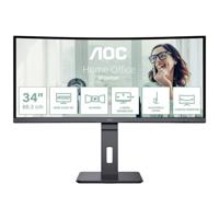 AOC Pro-Line CU34P3CV LED-monitor Energielabel G (A - G) 86.4 cm (34 inch) 3440 x 1440 Pixel 21:9 4 ms HDMI, DisplayPort, Hoofdtelefoonaansluiting, USB-A 3.2