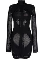 Balmain robe en maille ajourée - Noir