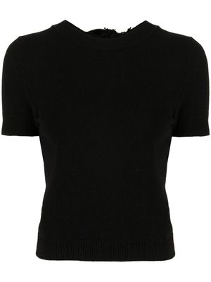 Cecilie Bahnsen t-shirt à volants - BLACK