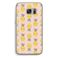 Ananas: Samsung Galaxy S7 Transparant Hoesje