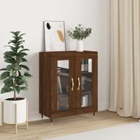 Dressoir 69,5x34x90 cm bewerkt hout bruin eikenkleur