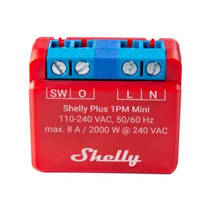 Shelly Plus 1PM Mini relais Wifi, Bluetooth