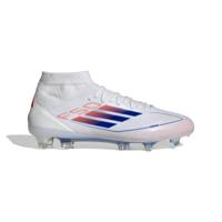 adidas F50 Pro Mid Gras Voetbalschoenen (FG) Wit Blauw Rood - thumbnail