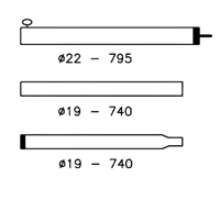 Campking Tentstok aluminium 80-220cm