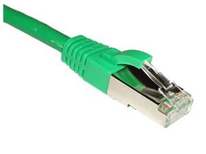 ACT Groene 0,5 meter LSZH SFTP CAT6A patchkabel met RJ45 connectoren