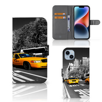 iPhone 15 Plus Flip Cover New York Taxi