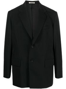 Auralee blazer en laine à simple boutonnage - Noir