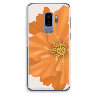 Orange Ellila flower: Samsung Galaxy S9 Plus Transparant Hoesje