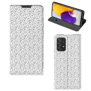 Samsung Galaxy A72 (5G/4G) Hoesje met Magneet Stripes Dots