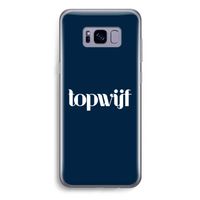 Topwijf Navy: Samsung Galaxy S8 Plus Transparant Hoesje