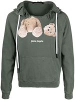 Palm Angels hoodie imprimé à effet usé - Vert