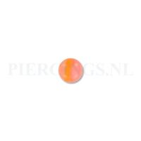 Balletje 1.6 mm acryl oranje band