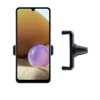 Shop4 - Samsung Galaxy A32 Autohouder Verstelbare Ventilatierooster Houder Zwart - thumbnail