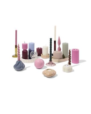 HEMA Huishoudkaars Ø2.2x24cm Reliëf Oudroze (oudroze)