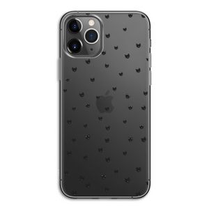Kleine kattenkopjes: iPhone 11 Pro Transparant Hoesje