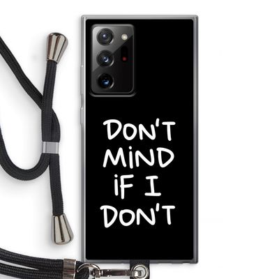 Don't Mind: Samsung Galaxy Note 20 Ultra / Note 20 Ultra 5G Transparant Hoesje met koord