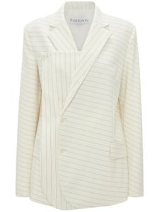 JW Anderson blazer à fines rayures - Blanc