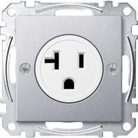 Merten MEG2156-0460 Wandcontactdoos System M Aluminium 1 stuk(s)