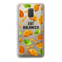 Eat Balanced: Samsung Galaxy A8 (2018) Transparant Hoesje