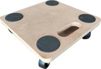 Diggers MDF Dolly | 29x29cm | 200kg Capaciteit | 50mm Harde PP wielen | FSC 100% - DIG771