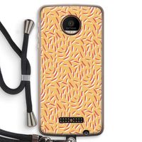 Camouflage: Motorola Moto Z Force Transparant Hoesje met koord