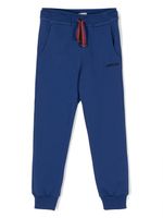 Lanvin Enfant pantalon de jogging à logo brodé - Bleu