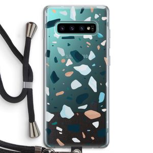 Terrazzo N°13: Samsung Galaxy S10 Plus Transparant Hoesje met koord
